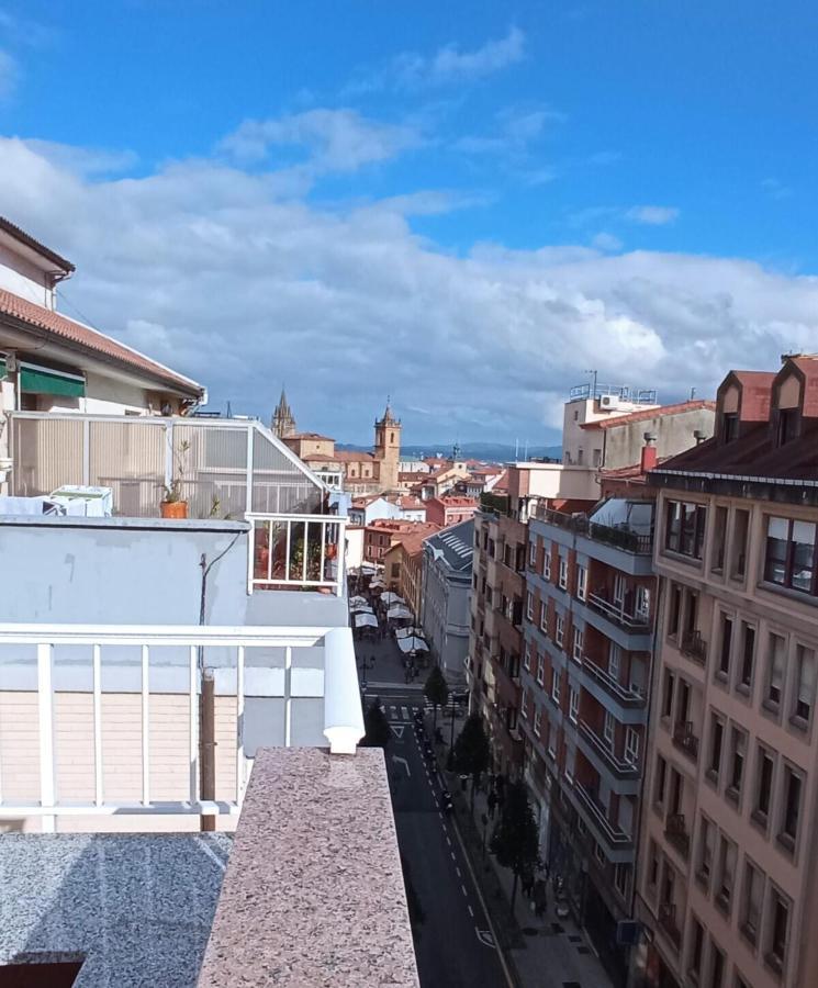 Atico Quintana I - Con Terraza, Vistas A La Ciudad, En El Centro, Con Wifi Y Garaje Daire Oviedo Dış mekan fotoğraf